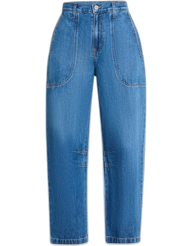 Barrel-leg Jeans