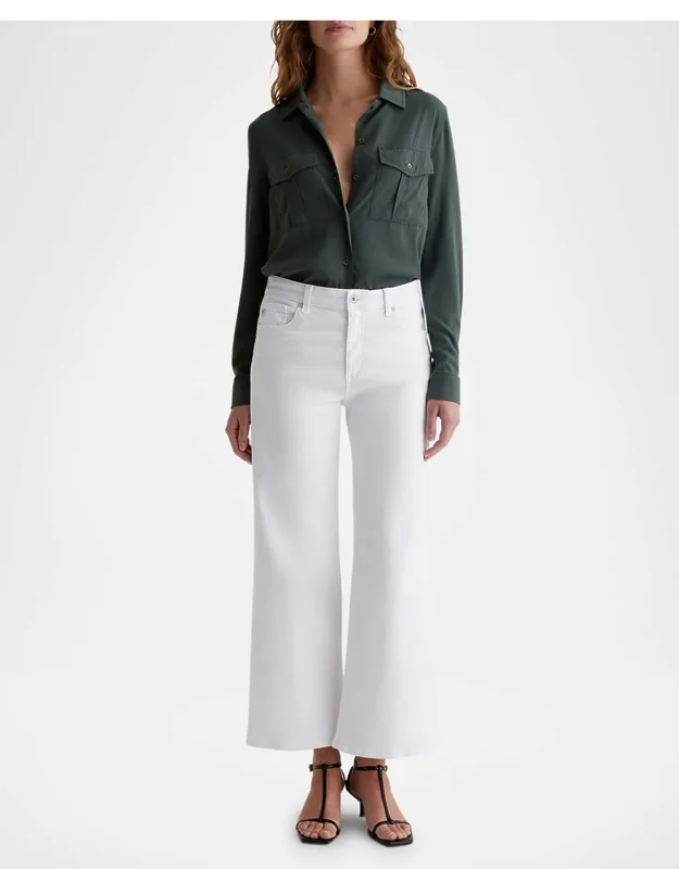 Wide-leg Crop Jeans