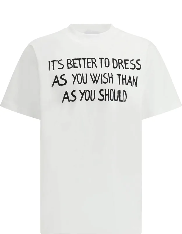 Message Print T-shirt With Sleek Design And Bold Lettering