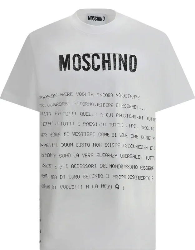T-shirt With Ribbed Crew Neck And Contrasting Monogram