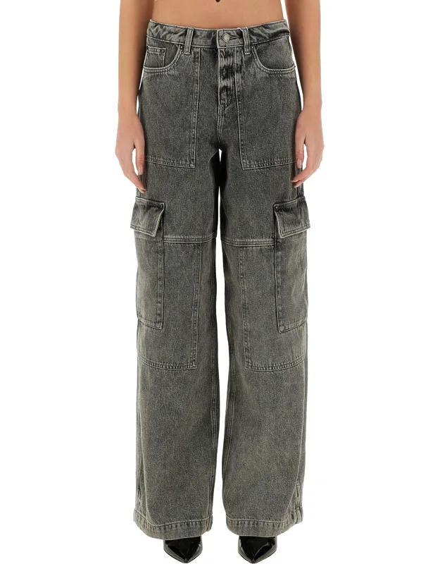 Cargo Jeans Model Is 180 Cm Tall, Wears Size 2 Usa
