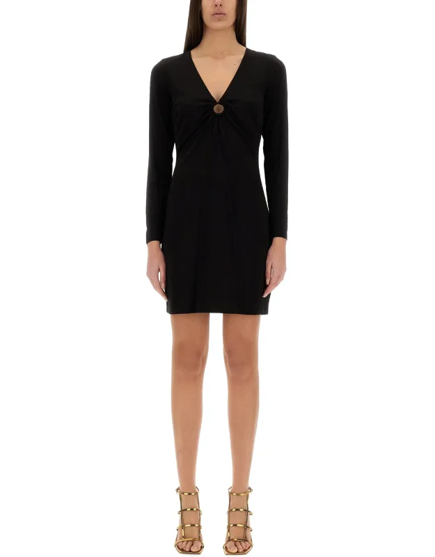 Jersey Dress With Drop Opening, Slim Fit