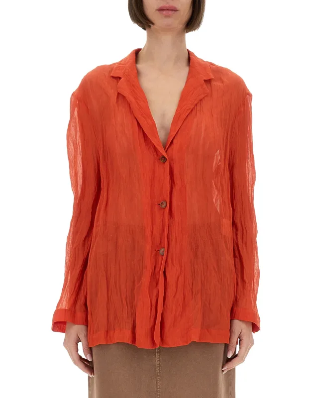 Wrinkled Effect Shirt Made In Italy
