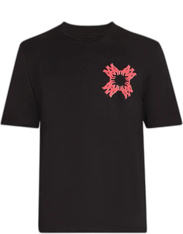 Ma Quad T-shirt With Logo Motif, Crew Neckline