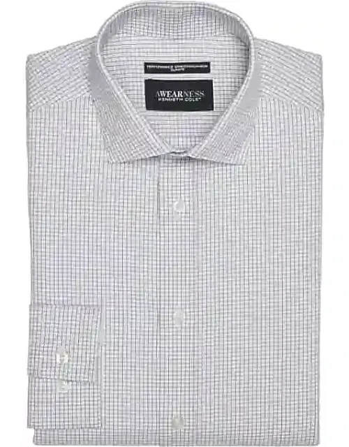 Slim Fit Ultra Performance Stretch Mini Dobby Check Dress Shirt