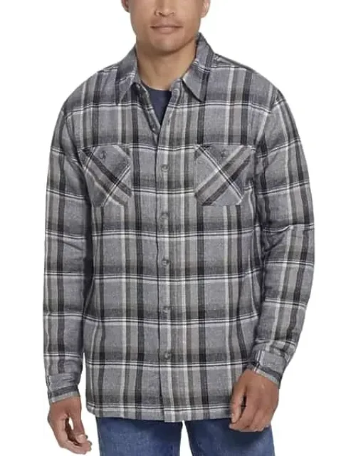 Classic Fit Sherpa Lined Flannel Shirt Jacket