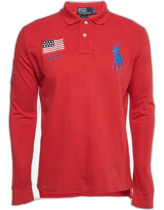 Vintage Embroidered Cotton Custom Fit Polo T-shirt
