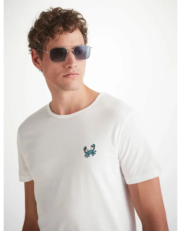 Pima Cotton T-shirt With Embroidered Rory Crab