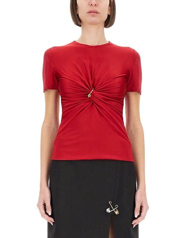 Safety Pin Curled Top