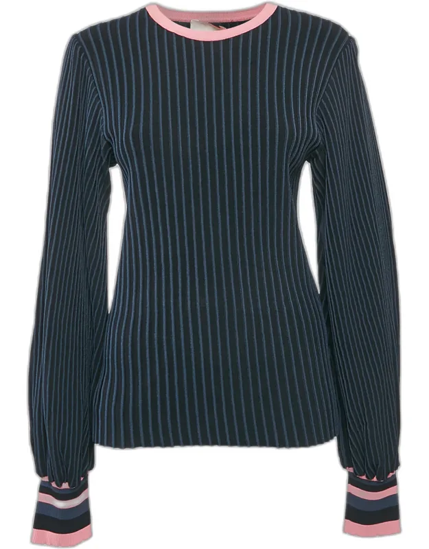Stripe Jersey Sweater Top