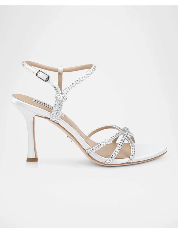Julietta Silk Crystal Strappy Sandals