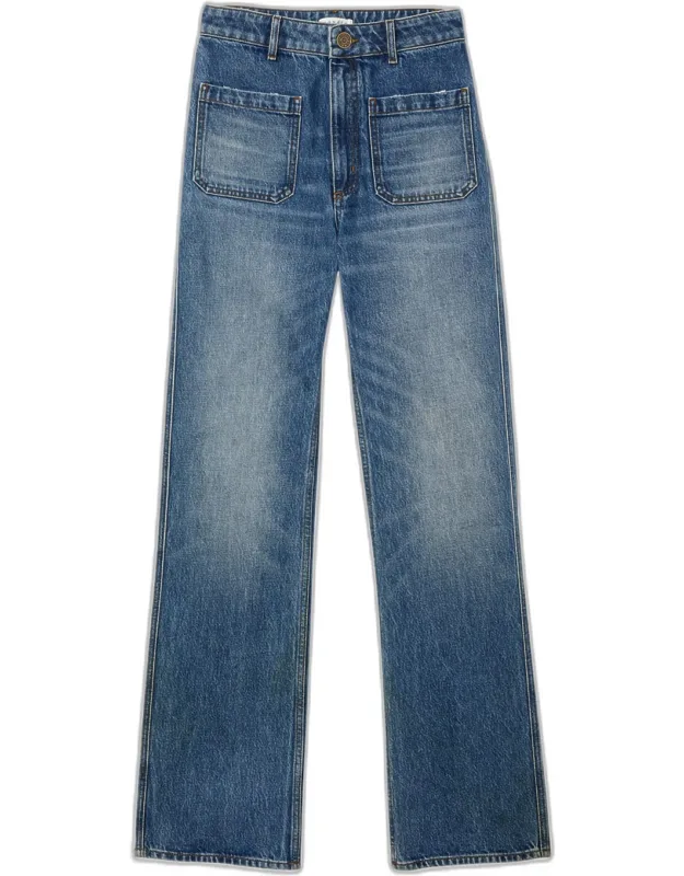 Faded Denim Jeans