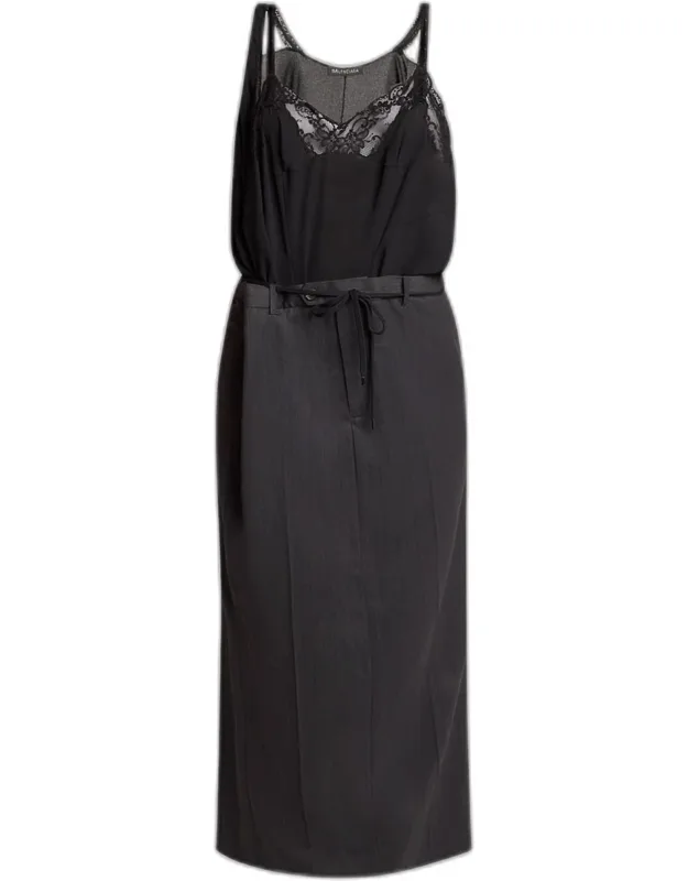 Hybrid Belted Slip Dress