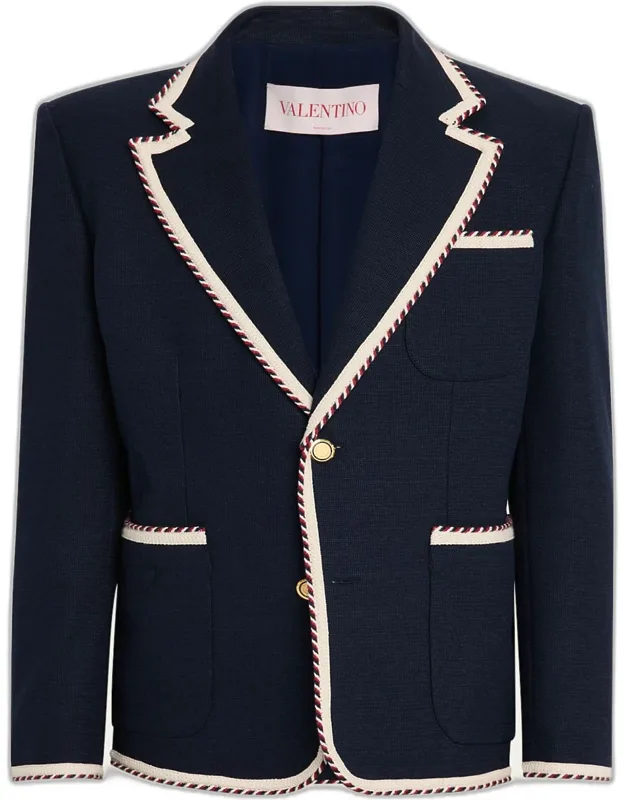 Vlogo Contrast-trim Blazer