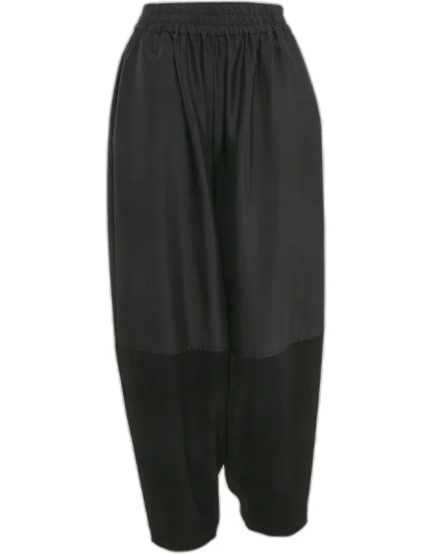 Crepe Paneled Pants