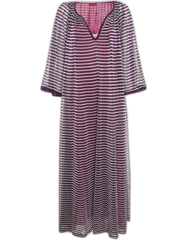 Lurex Silk Knit Maxi Dress