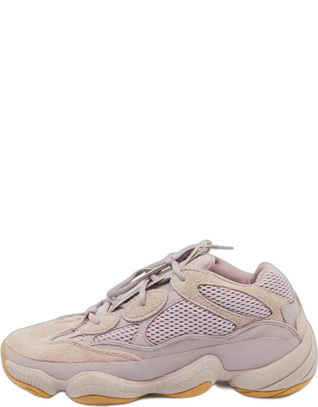 Suede And Mesh Sneakers