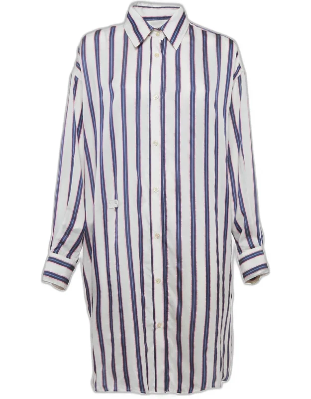 Stripe Cotton Blend Seenli Dress