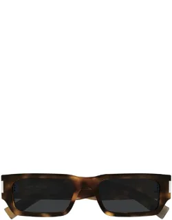 Sunglasses Havana Black Square Acetate 54 Mm Lens Width, 18 Mm Bridge Length