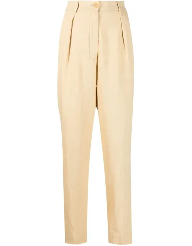 Canvas High Waist Pants