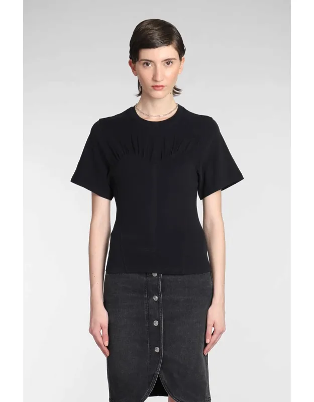 Zazie T-shirt, Bustier Design, Round Neck, Short Sleeves