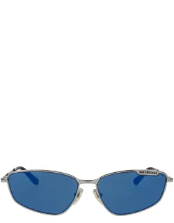 Sunglasses Ruthenium Mirrored Irregular Metal