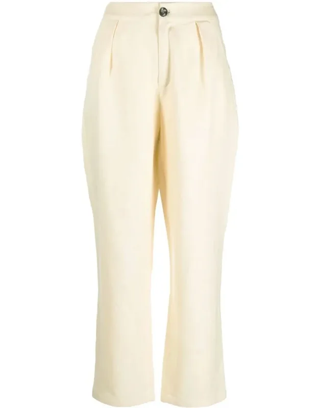 Pleated Linen Pants