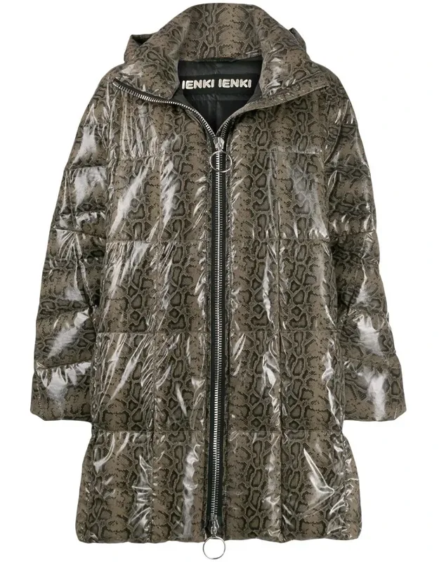 Cropped Trapeze Puffer Coat
