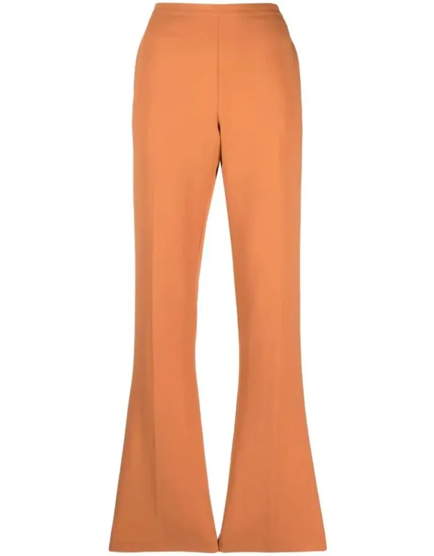 Stretch Cady Crepe Low Waist Pants