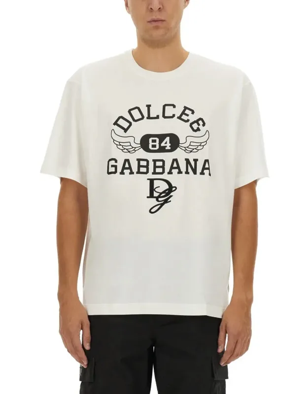 Dolce & Gabbana T-shirt 100% Cotton, Model Is 185 Cm Tall, Wears Size 50 It