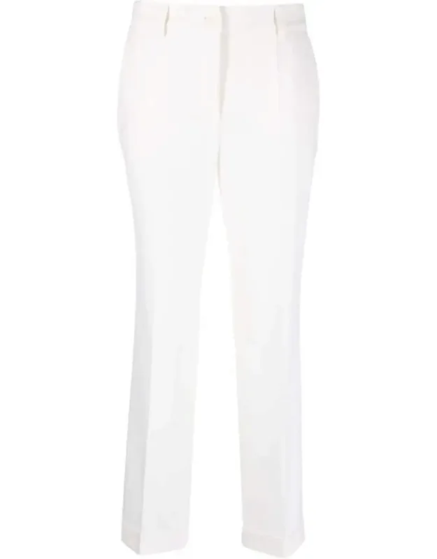 High-waist Tailored Cropped Trousers
