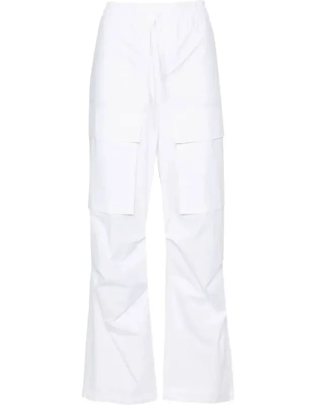 Straight-leg Cotton Cargo Trousers