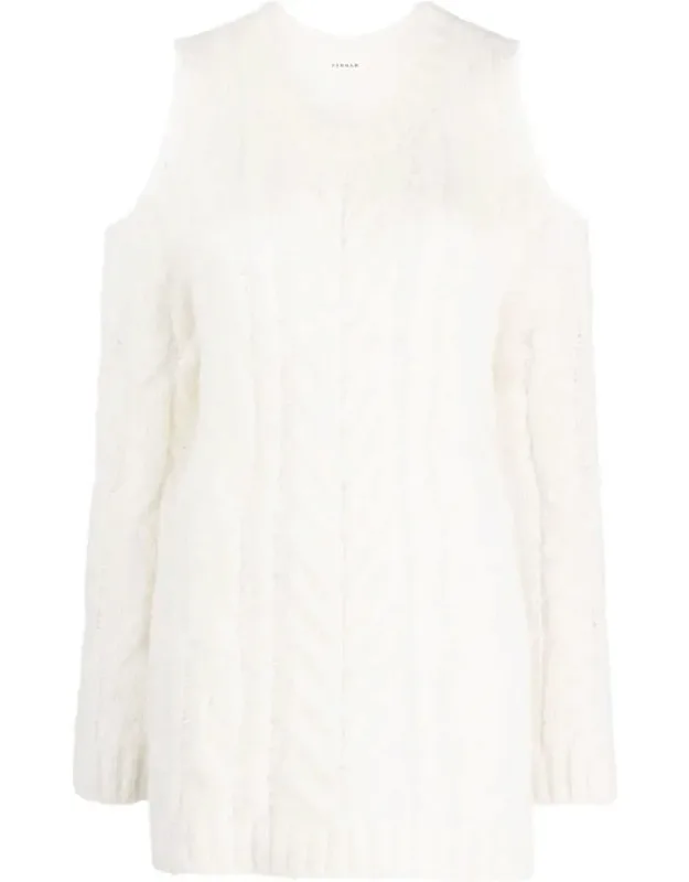 Off-shoulder Crochet Jumper