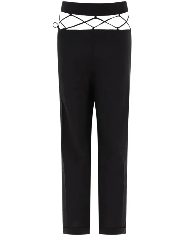 Tailored Trousers With Laced Waistband