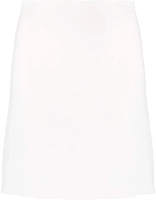 Above-knee Wool Skirt