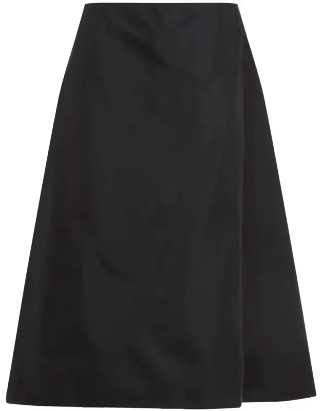 Skirt Crafted From Tech Fabric, Circle Design Skirt