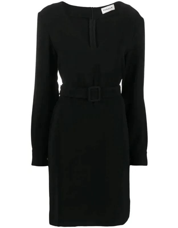 Belted V-neck Minidress