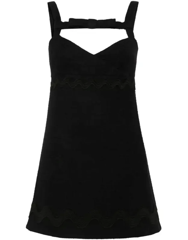 Scallop-trim Mini Dress
