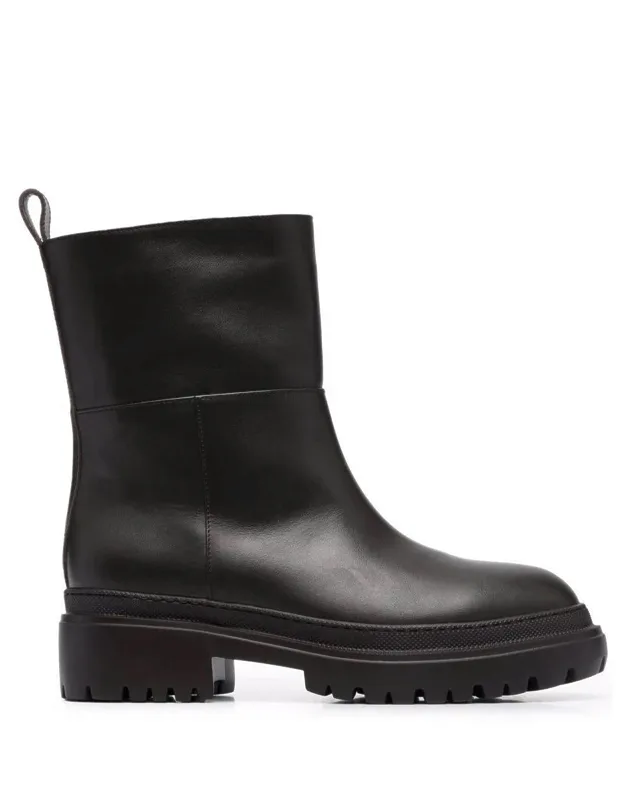 Ankle Leather Boots