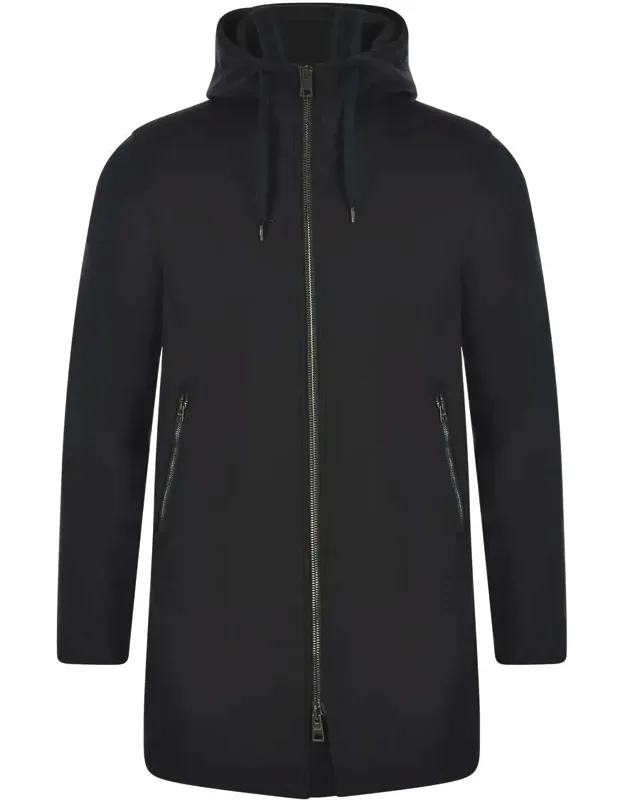 Herno Coat Hood With Drawstring, Long Sleeves