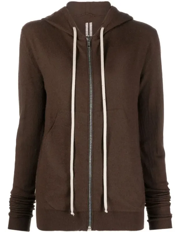 Zip-up Cashmere Hoodie