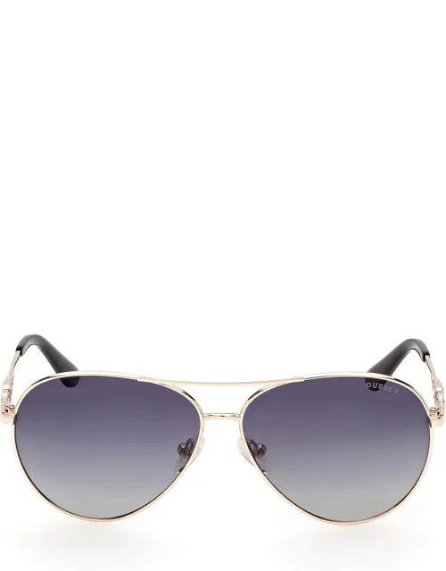 Guess Sunglasses Gold Pilot