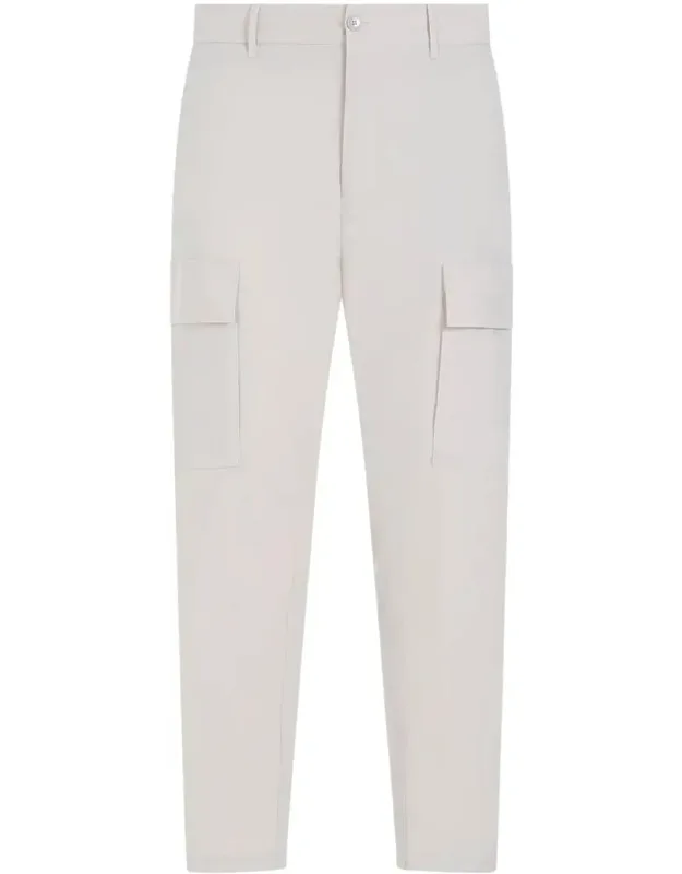 Pants With Button And Zip Closure And Belt Loops
