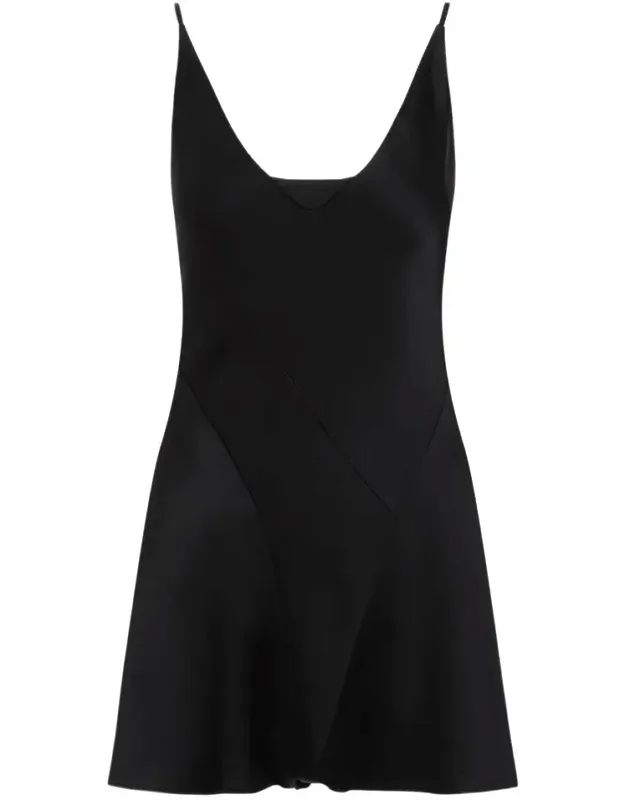 Dress With V-neckline And Spaghetti Straps
