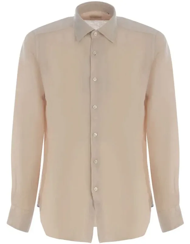 Shirt Made Of Linen, Collar