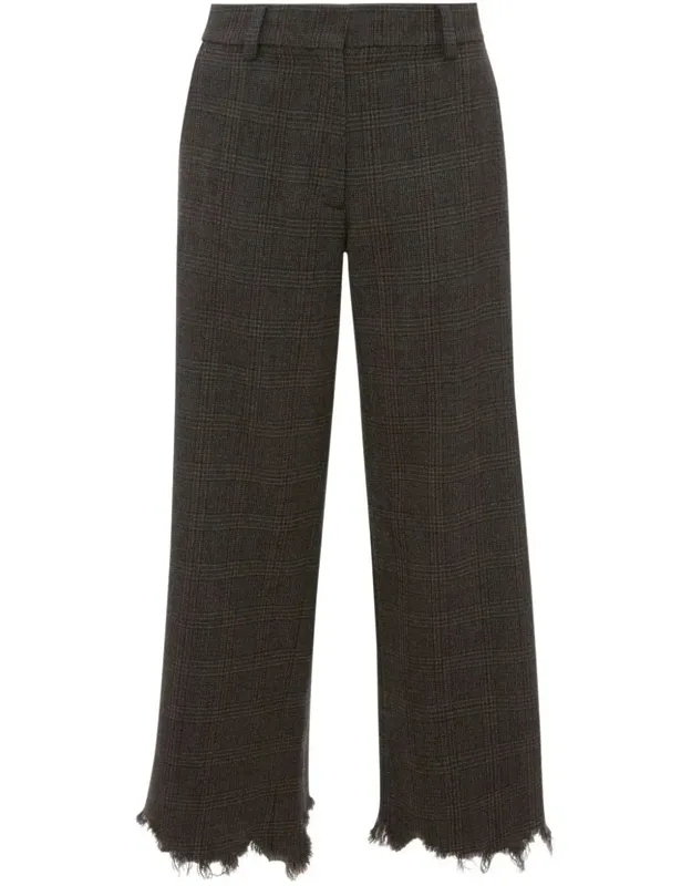 Distressed-effect Straight-leg Trousers