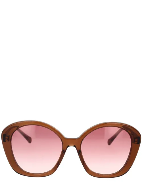 Chloé Sunglasses Cat-eye Acetate 56 Mm Lens