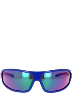 Sunglasses Blue Shaded Green Rectangle Polyamide