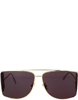 _retrosuperfuture Sunglasses Geometric Metal_