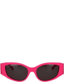 Sunglasses Fuchsia Irregular Acetate